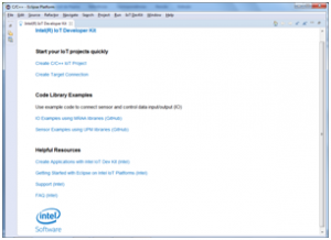 Tela inicial do eclipse