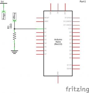 Diagrama do sensor de humidade